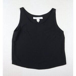 NIGHT LIGHTS - WOMEN'S BLACK SLEEVELESS TANK BLOUSE - SIZE 10